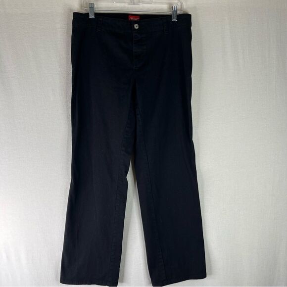 Dickies Pants‎ Juniors Women’s Black Straight Leg Work Stretch Pants 15 - Picture 2 of 8